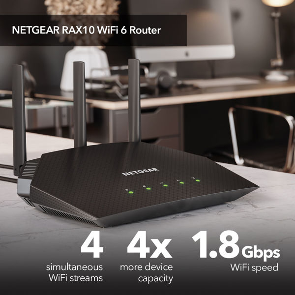 Picture of AX1800 4-Stream WiFi 6 Router (RAX10)