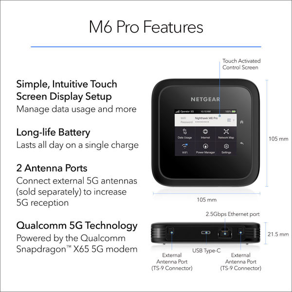 Picture of 5G AXE3600 WiFi 6E Mobile Router (MR6450)